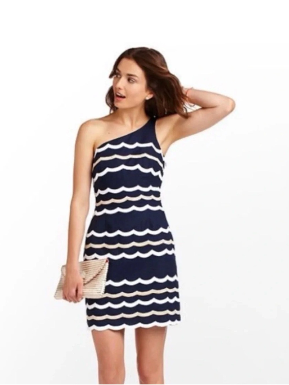 Lilly Pulitzer Tylar One shoulder mini dress, size 8